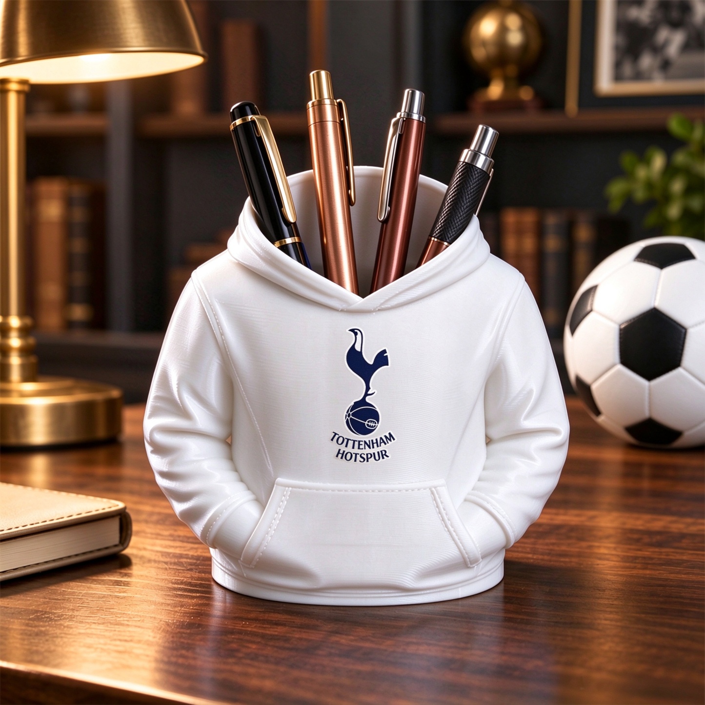 UK Football Hoodie Stifthalter 3D-gedruckter Schreibtisch-Organizer, Fußball-Fan-Geschenk - dephotoblanket
