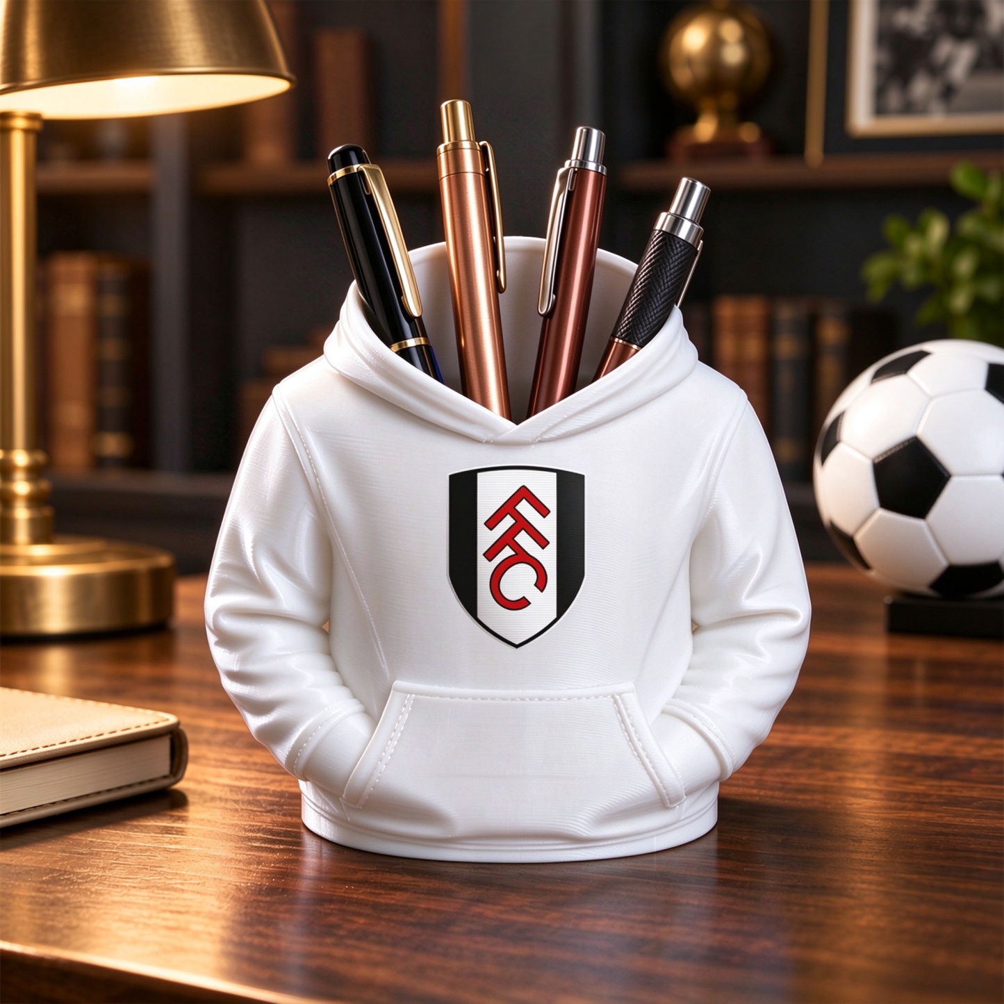 UK Football Hoodie Stifthalter 3D-gedruckter Schreibtisch-Organizer, Fußball-Fan-Geschenk - dephotoblanket