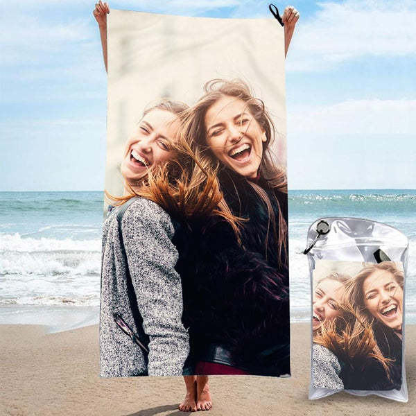 Personalisierte Badetücher, Individuell Bedruckte Strandtücher, Schnell Trocknende, Ultrafeine Fasern Mit „my Girl“. - dephotoblanket