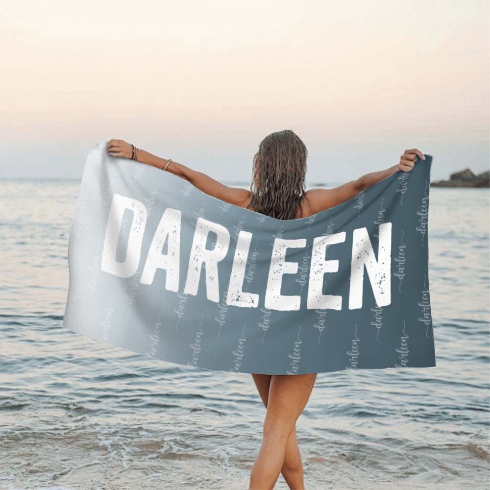 Benutzerdefiniertes Graues Handtuch, Personalisiertes Fotohandtuch, Besonderes Geschenk - dephotoblanket