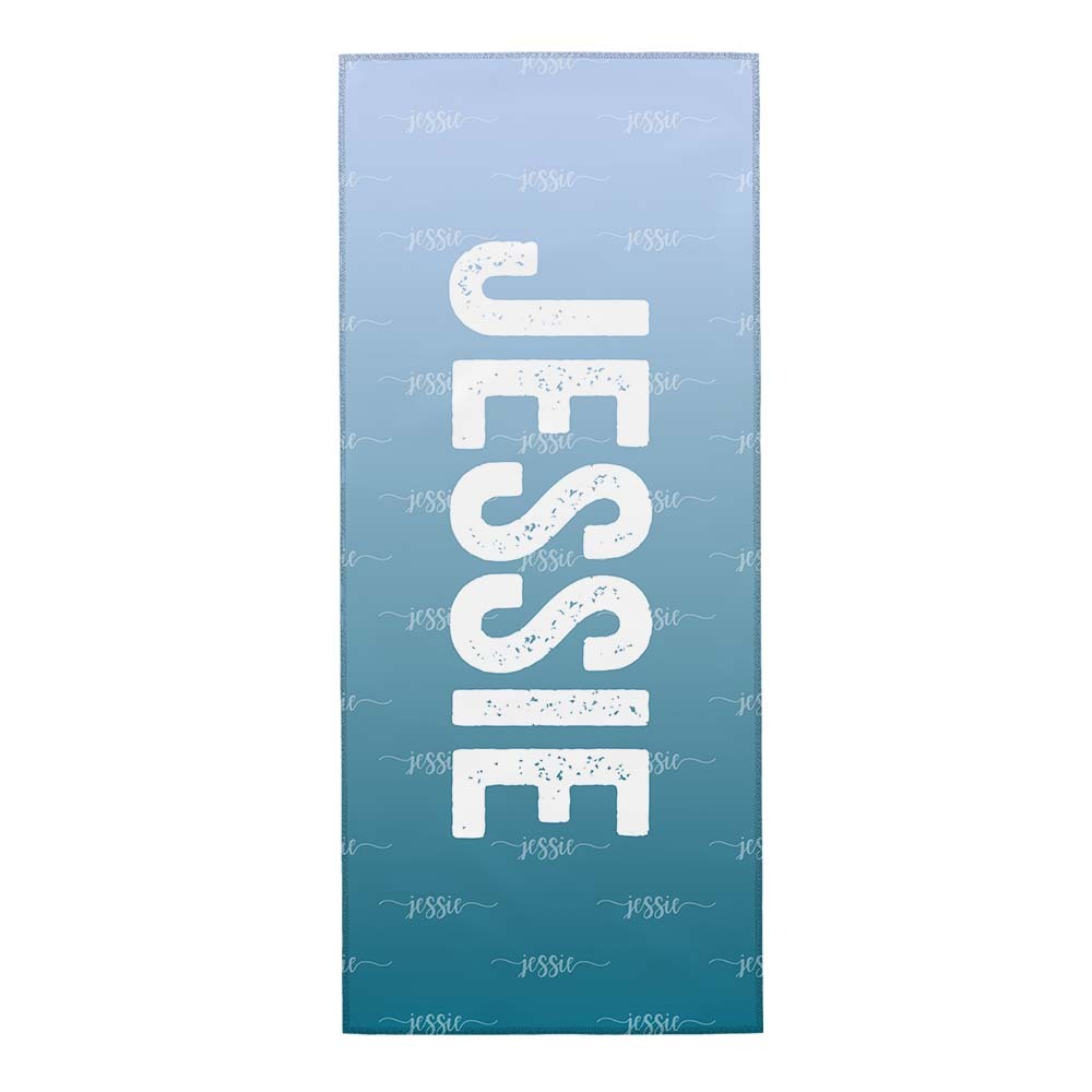 Benutzerdefiniertes Blaues Handtuch, Personalisiertes Fotohandtuch, Besonderes Geschenk - dephotoblanket