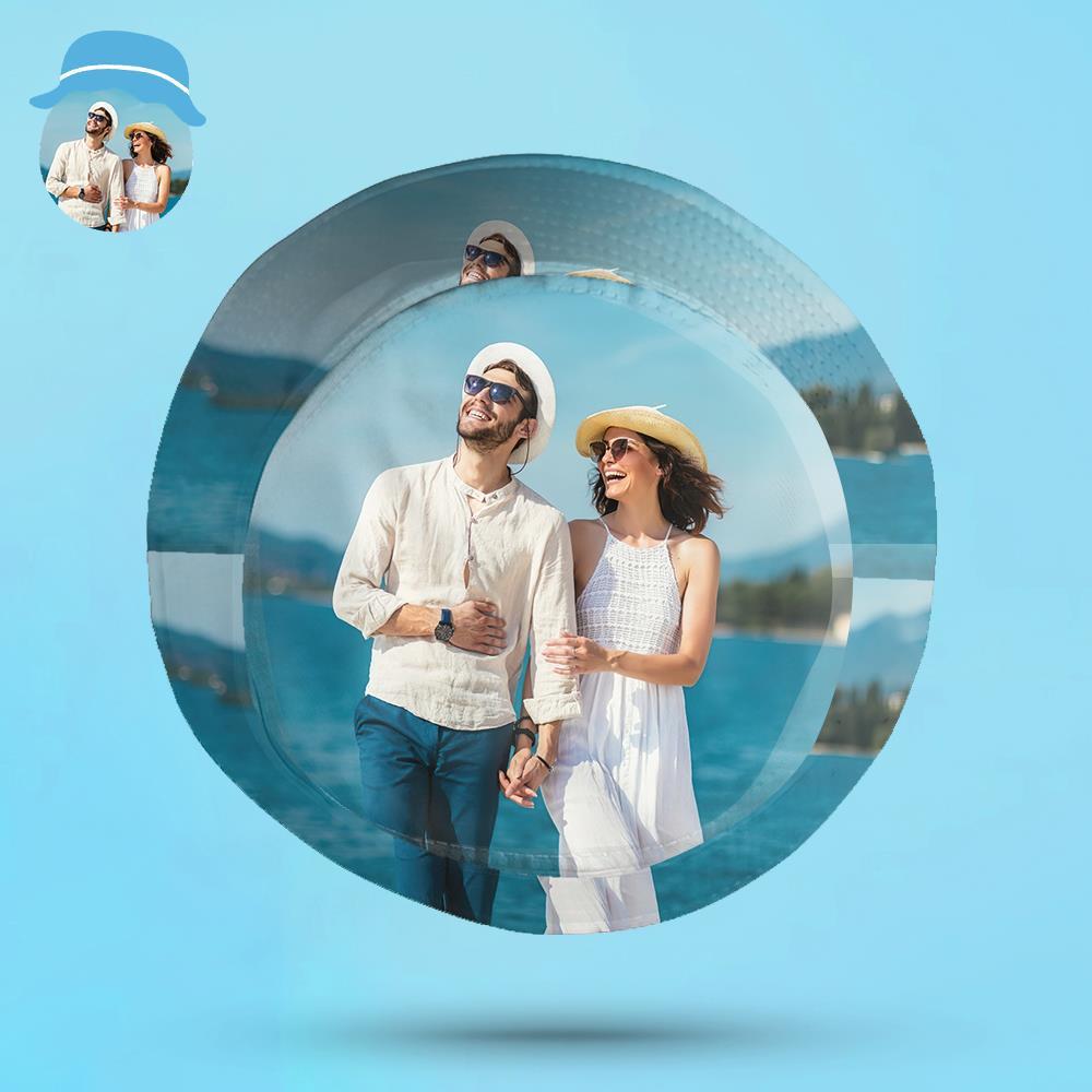 Benutzerdefinierte Bucket Hat Unisex Foto Bucket Hat Personalisieren Breite Krempe Outdoor Sommer Cap Wandern Strand Sport Hüte Geschenk Für Liebhaber - dephotoblanket