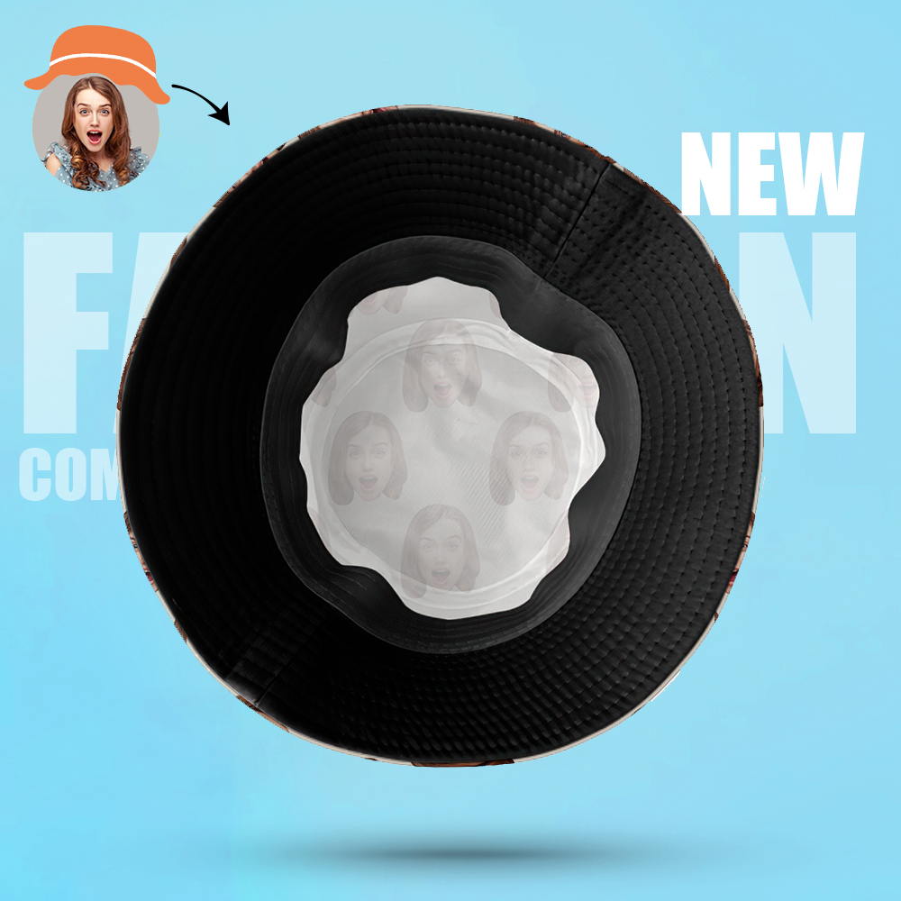 Individuell Bedruckte Gesichts-eimerhüte - dephotoblanket