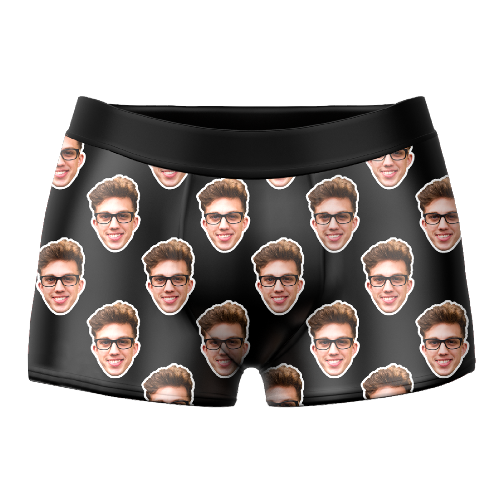 Kundenspezifische Bunte Gesichts-boxershorts Für Männer 3d-online-vorschau - dephotoblanket