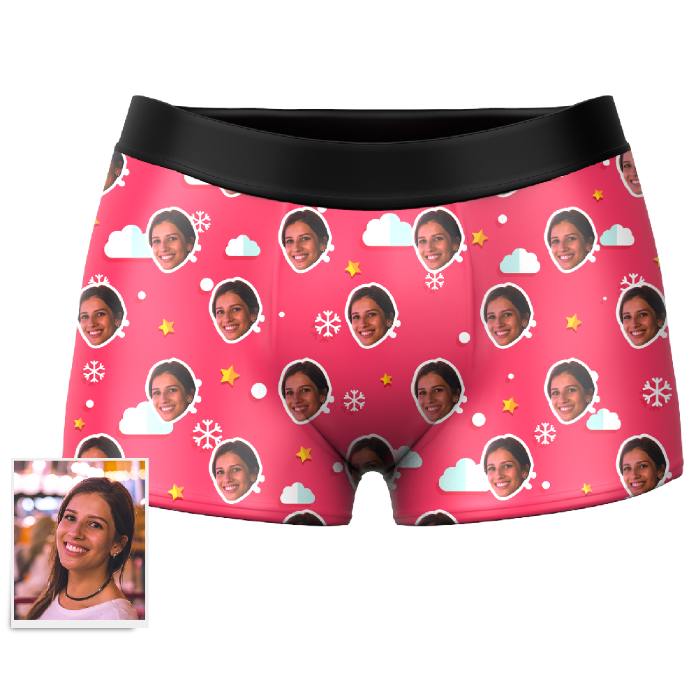 Cloud Custom Face Boxershorts Für Herren - dephotoblanket