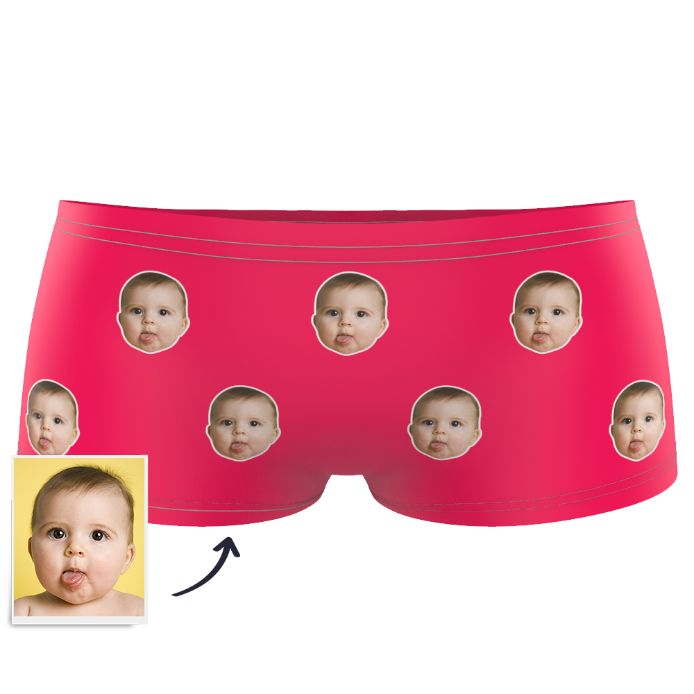 Kinder-boxershorts Mit Individuellem Buntem Gesicht - dephotoblanket