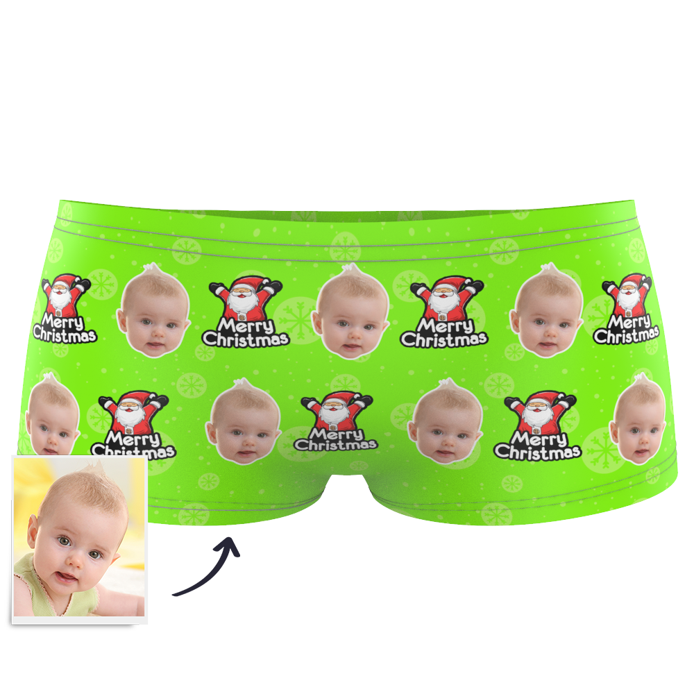 Weihnachten Weihnachtsmann Kinder Boxershorts Mit Individuellem Gesicht - dephotoblanket