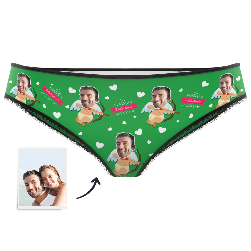 Bunte Höschen Mit Cupid-gesicht Für Damen – Happy Valentine's Day - dephotoblanket