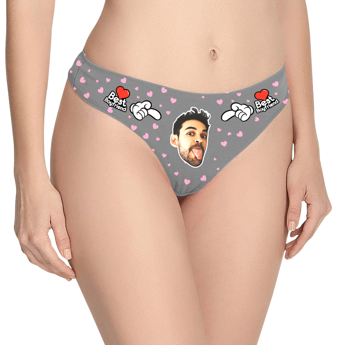 Damen-tanga-höschen Mit Individuellem Gesicht – Bester Freund - dephotoblanket