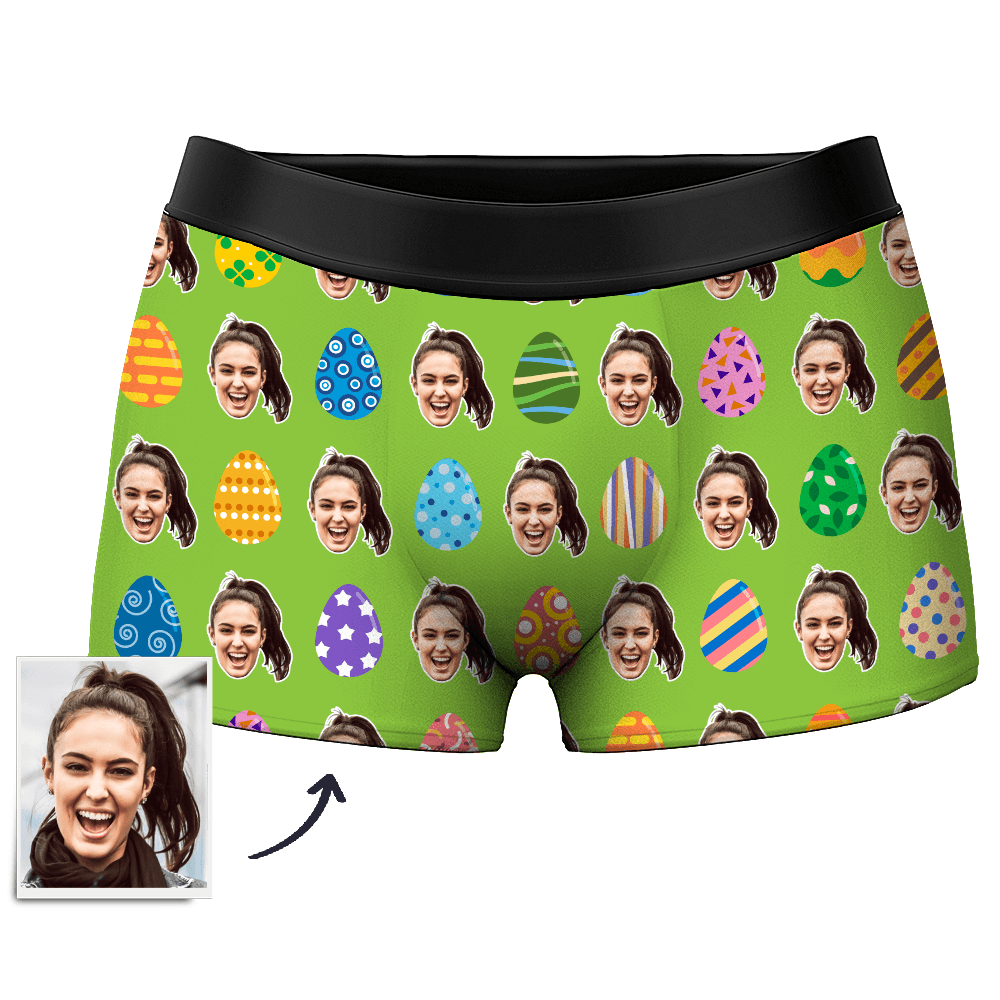 Herren-boxershorts In Der Farbe Easter Egg Customize Face - dephotoblanket