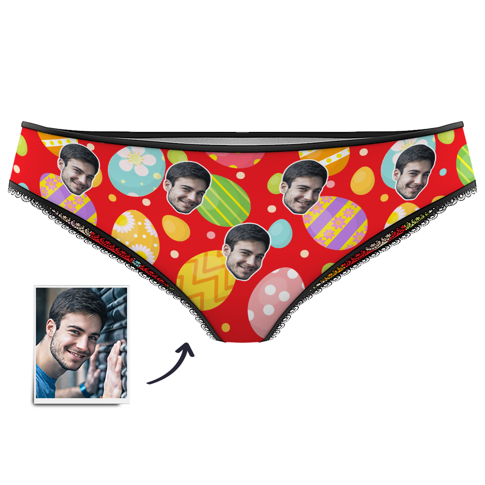 Farbiges Osterei Für Damen, Individuelles Gesichtshöschen - dephotoblanket