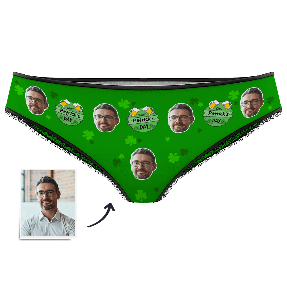 Damen-höschen Mit Individuellem Gesicht - Glücklicher St. Patrick's Day - dephotoblanket