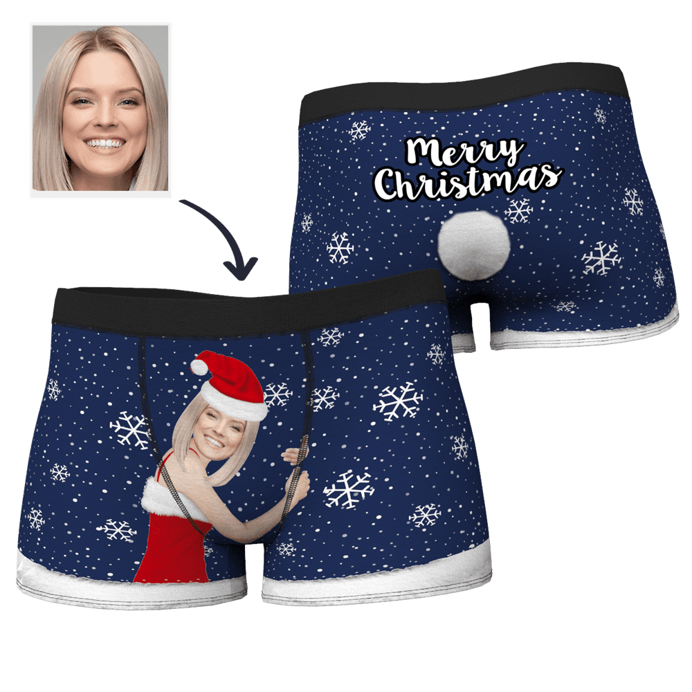 Weihnachtsgeschenke Männer Weihnachtsgesicht Auf Körper Boxer - dephotoblanket