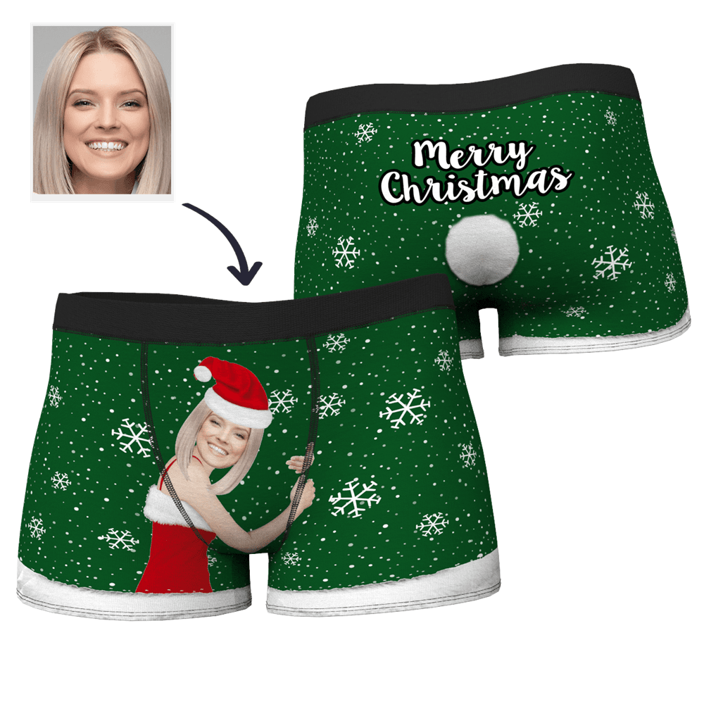 Weihnachtsgeschenke Männer Weihnachtsgesicht Auf Körper Boxer - dephotoblanket