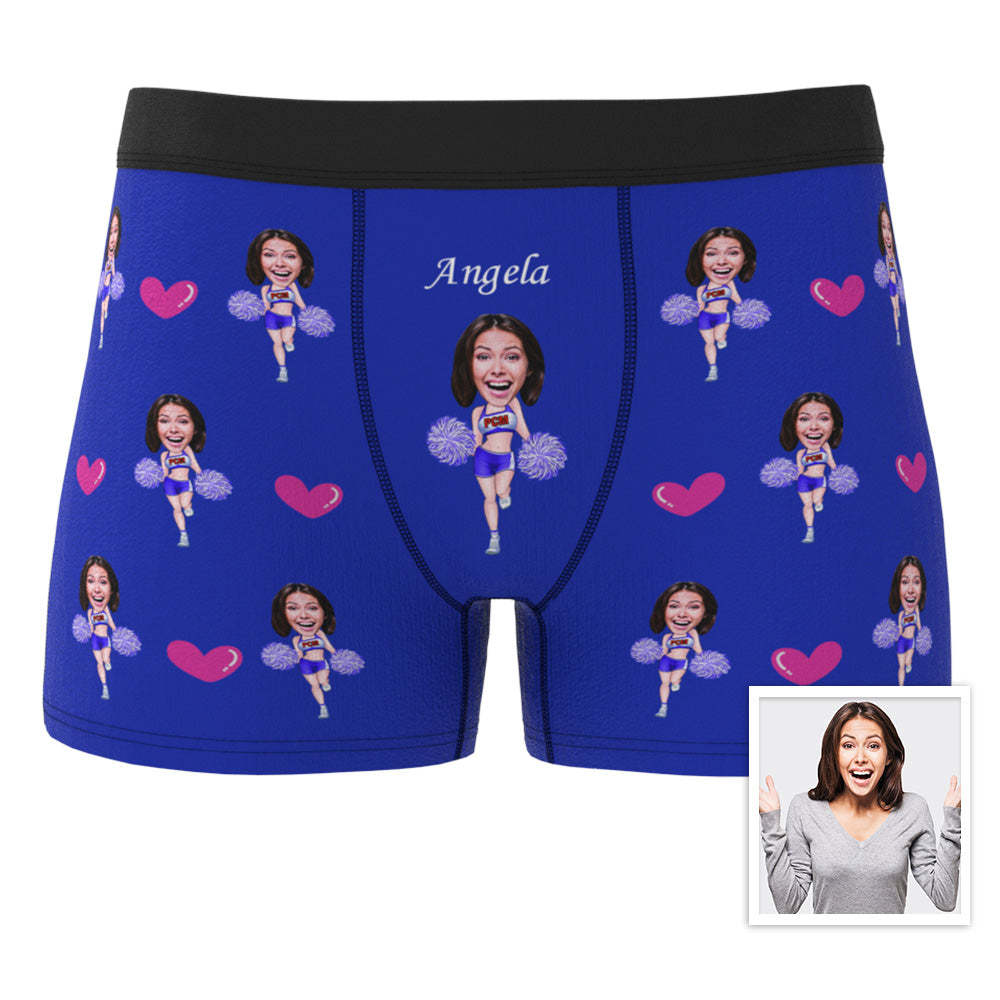 Individuelle Boxershorts, Individueller Boxer, Individueller Cheerleading-boxer, Individueller Gesichts-boxer, Personalisierter Minime-boxer - dephotoblanket