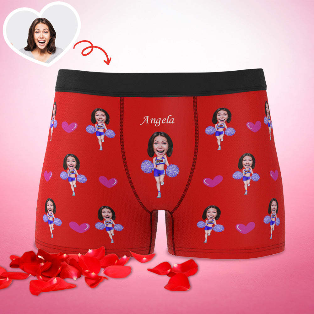Individuelle Boxershorts, Individueller Boxer, Individueller Cheerleading-boxer, Individueller Gesichts-boxer, Personalisierter Minime-boxer - dephotoblanket
