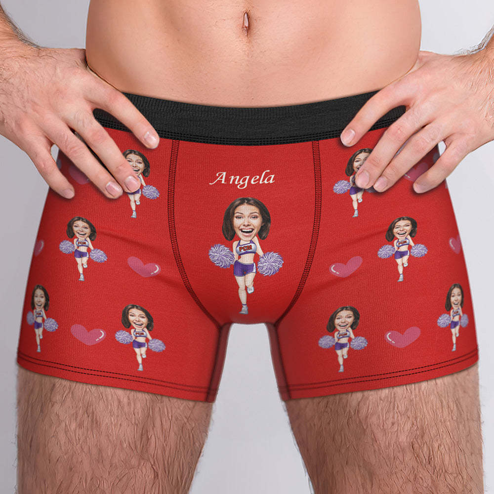 Individuelle Boxershorts, Individueller Boxer, Individueller Cheerleading-boxer, Individueller Gesichts-boxer, Personalisierter Minime-boxer - dephotoblanket