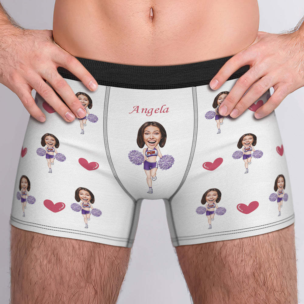 Individuelle Boxershorts, Individueller Boxer, Individueller Cheerleading-boxer, Individueller Gesichts-boxer, Personalisierter Minime-boxer - dephotoblanket