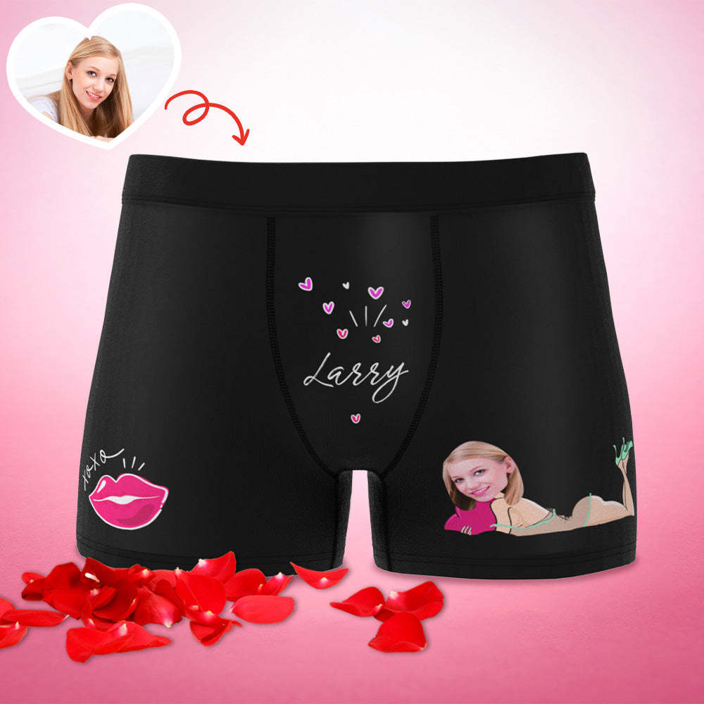 Maßgeschneiderter Xxoo-boxer, Individuelle Boxershorts, Individueller Boxer, Individueller Gesichts-boxer, Personalisierter Minime-boxer - dephotoblanket
