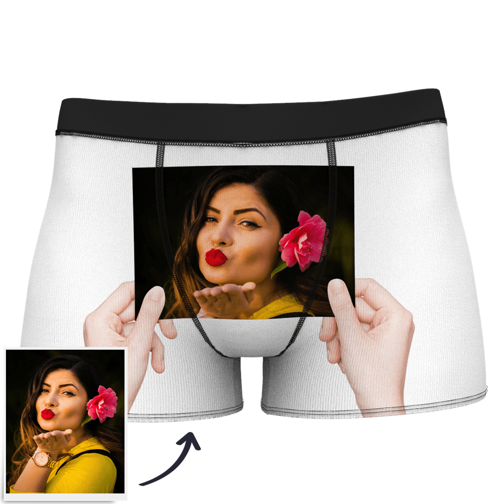 Personalisierte Boxershorts Mit Gesicht Am Körper Für Herren. Lustige Boxershorts Mit Gesicht – Lass Mich Sehen/ Sexy Mädchen/ Heißer Tanz/ Es Gehört Mir/ Nur Ich Kann Es Reiten/ Brille Des Comic-mädchens/ Rock Zum Aufheben - dephotoblanket