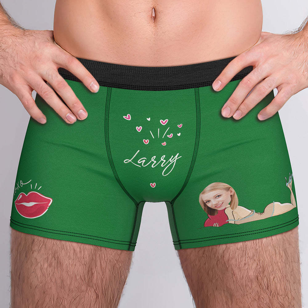 Maßgeschneiderter Xxoo-boxer, Individuelle Boxershorts, Individueller Boxer, Individueller Gesichts-boxer, Personalisierter Minime-boxer - dephotoblanket