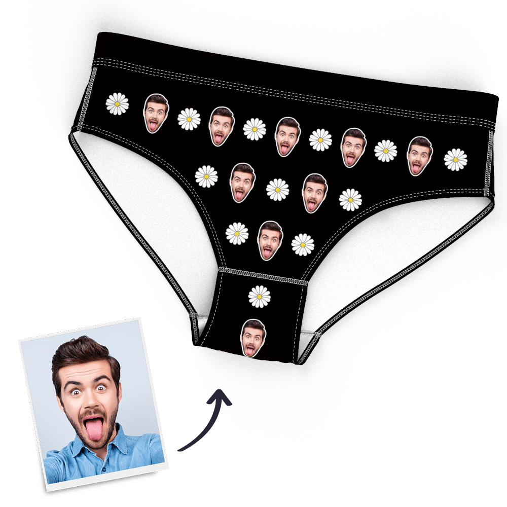 Personalisiertes Frauen-gesichts-höschen, Liebes-herz-höschen - dephotoblanket