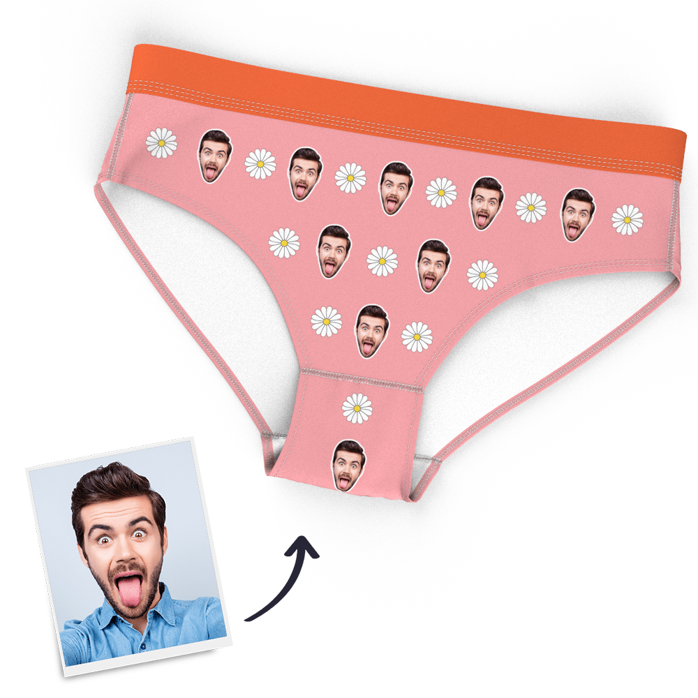Personalisiertes Frauen-gesichts-höschen, Liebes-herz-höschen - dephotoblanket