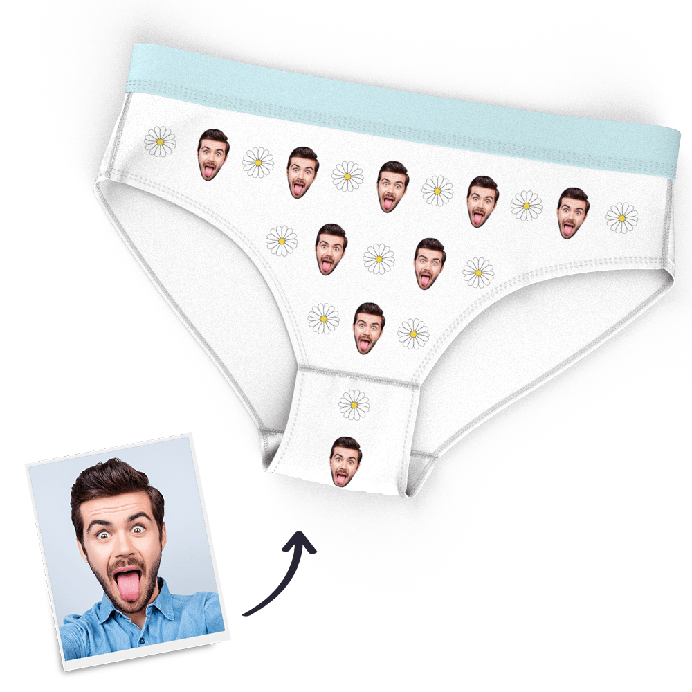 Personalisiertes Frauen-gesichts-höschen, Liebes-herz-höschen - dephotoblanket