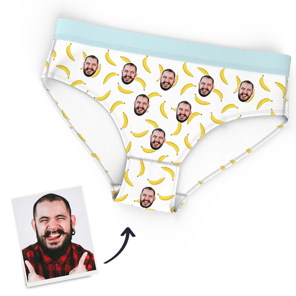 Personalisiertes Frauen-gesichts-höschen, Liebes-herz-höschen - dephotoblanket