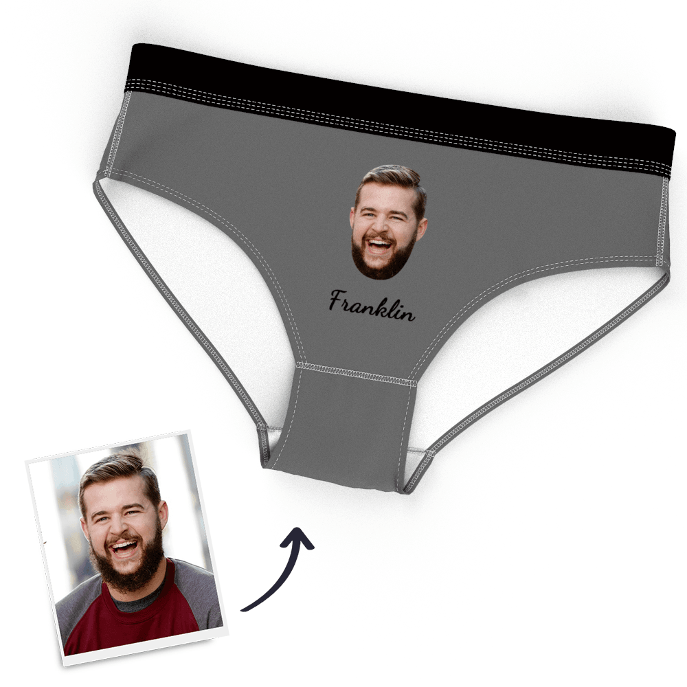 Personalisiertes Frauen-gesichts-höschen, Liebes-herz-höschen - dephotoblanket