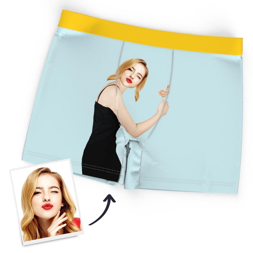 Personalisierte Boxershorts Für Herren - Lustiges Gesicht - dephotoblanket