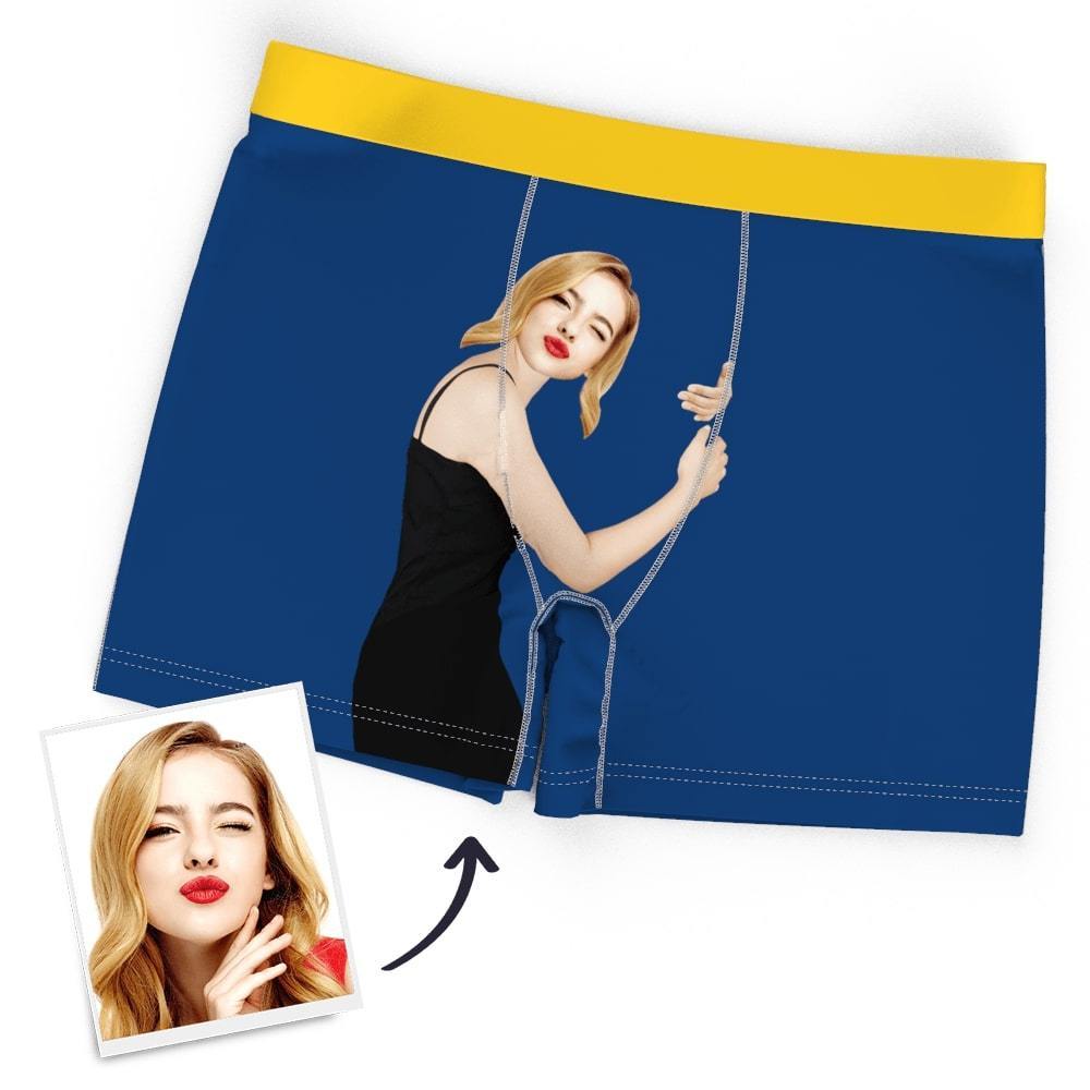 Personalisierte Boxershorts Für Herren - Lustiges Gesicht - dephotoblanket