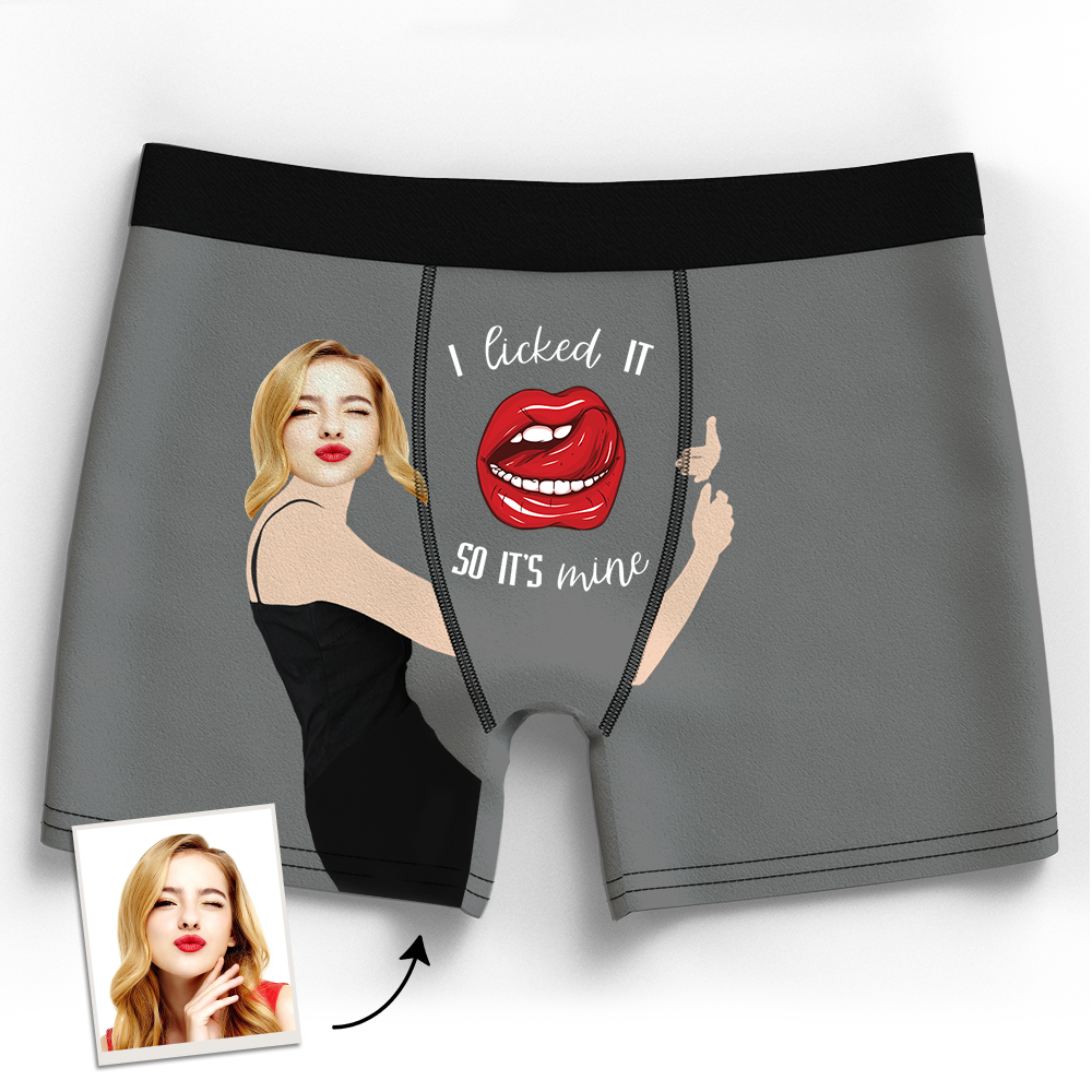 Geschenke Für Ihn. Boxershorts Mit Individuellem Gesicht. Boxershorts Mit Individuellem Gesicht. Freundinnen Haben Das Gesicht Geleckt. 3d-online-vorschau - dephotoblanket