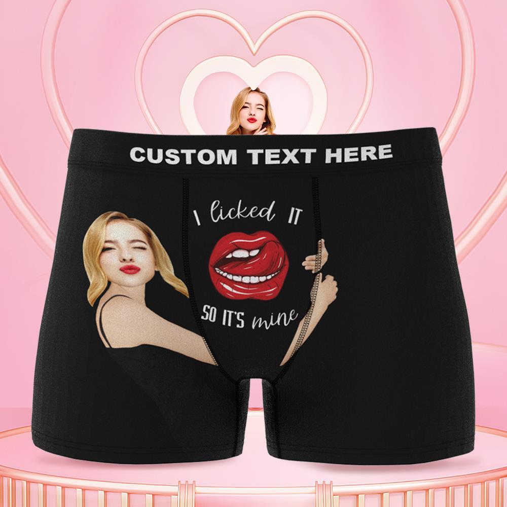 Geschenke Für Ihn. Boxershorts Mit Individuellem Gesicht. Boxershorts Mit Individuellem Gesicht. Freundinnen Haben Das Gesicht Geleckt. 3d-online-vorschau - dephotoblanket