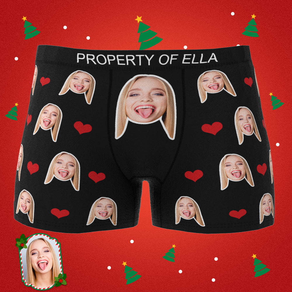 Benutzerdefinierte Herren-boxershorts Mit Eingraviertem Text An Der Taille - dephotoblanket