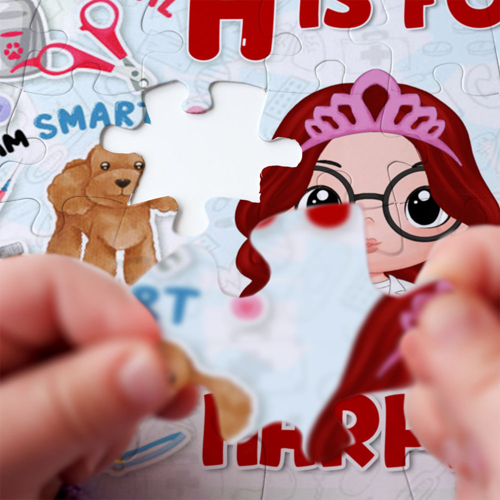 Benutzerdefiniertes Puzzle „mein Traumjob“-puzzle, Personalisiertes Puzzle-geschenk Für Kinder - dephotoblanket