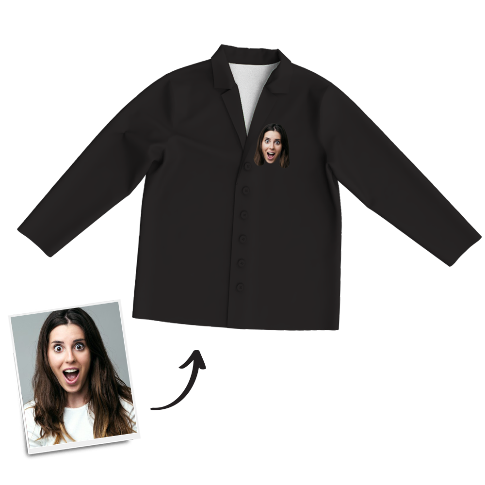 Benutzerdefinierte Frauen-foto-langarm-pyjamas, Nachtwäsche, Nachtwäsche - dephotoblanket