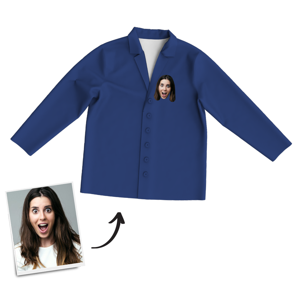 Benutzerdefinierte Frauen-foto-langarm-pyjamas, Nachtwäsche, Nachtwäsche - dephotoblanket