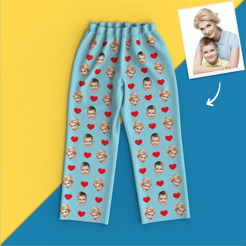 Pyjama Mit Individuellem Gesicht – Herz - dephotoblanket
