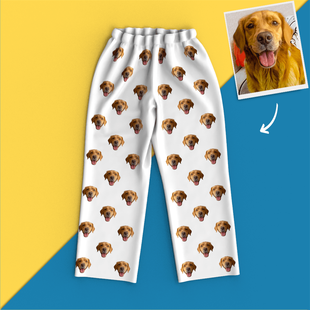 Benutzerdefinierte Gesichts-pyjamas Home-pyjamas – Hund - dephotoblanket