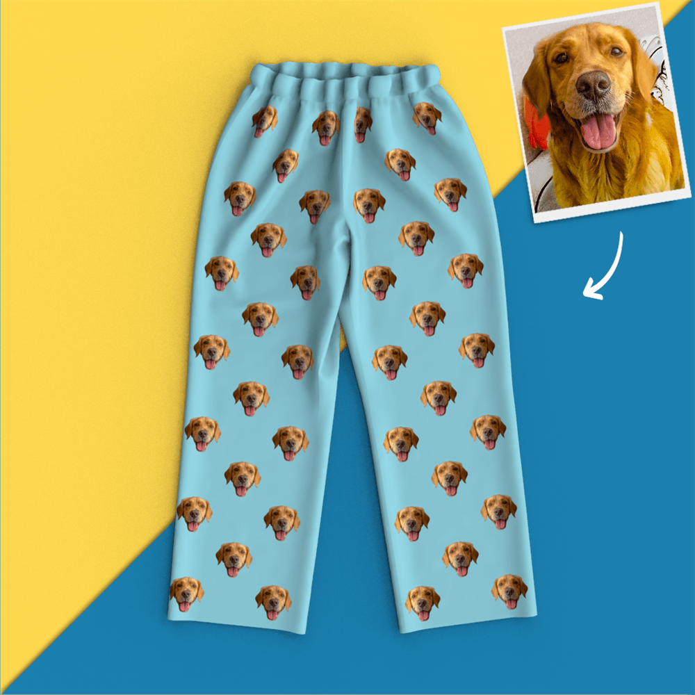 Benutzerdefinierte Gesichts-pyjamas Home-pyjamas – Hund - dephotoblanket