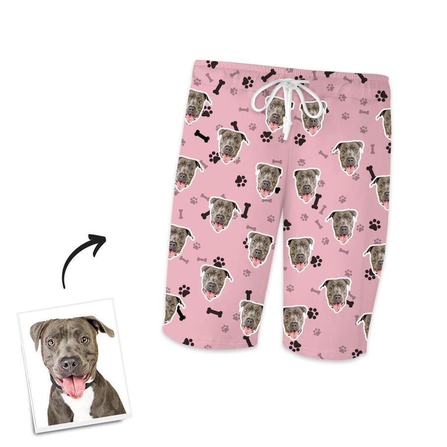 Personalisierter Foto-kurzarm-pyjama Home-pyjama-knochen - dephotoblanket