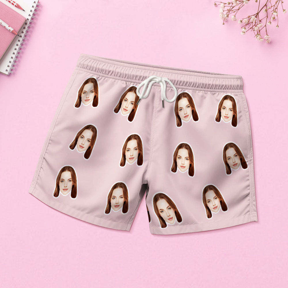 Benutzerdefinierter Gesichts-pyjama Für Damen, Kurzes Pyjama-set, Geschenk Für Liebhaber - dephotoblanket