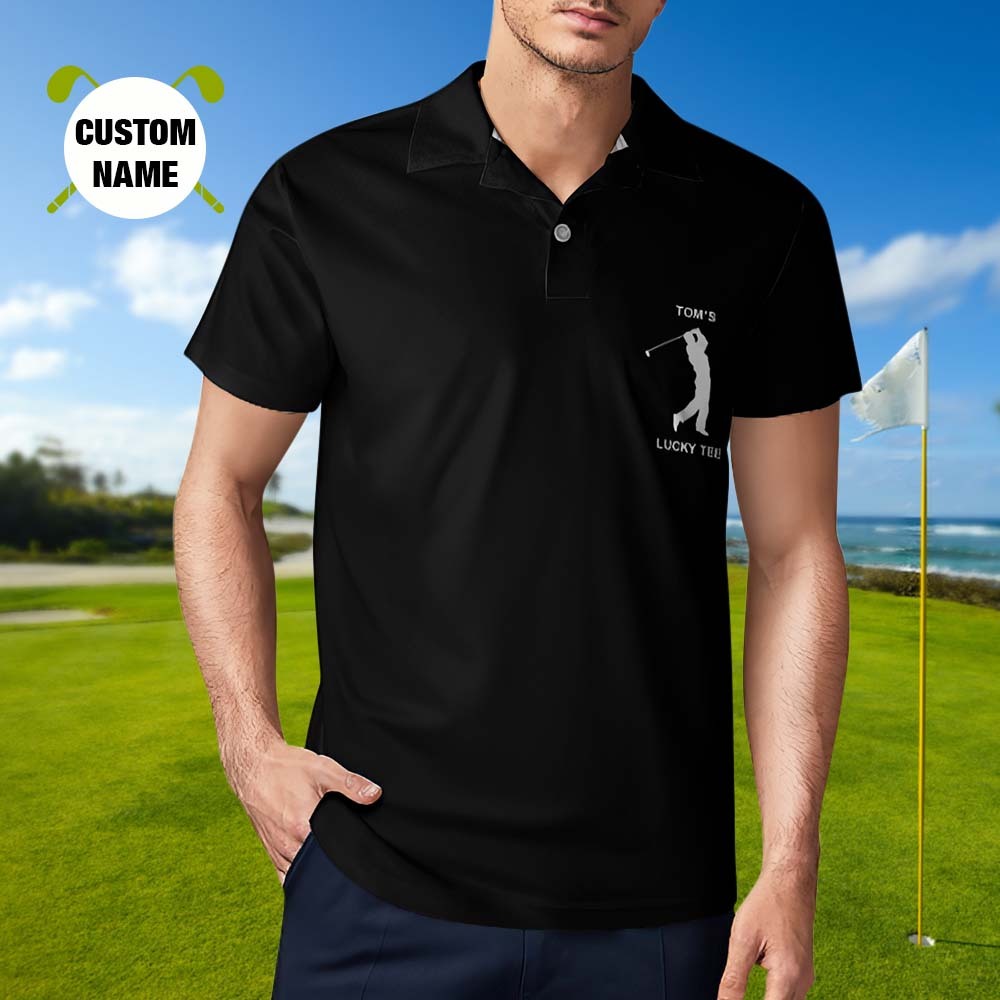 Herren-poloshirt Mit Individuellem Namen, Personalisierte Golf-shirts - dephotoblanket