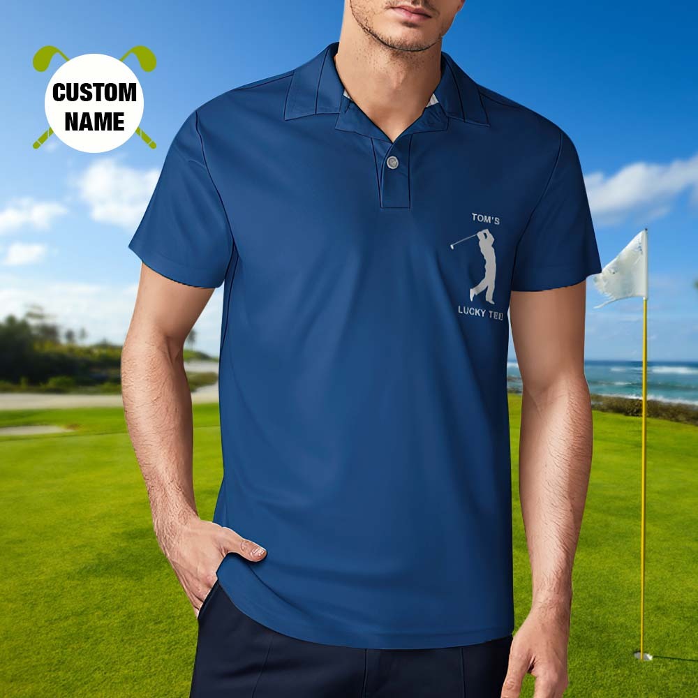 Herren-poloshirt Mit Individuellem Namen, Personalisierte Golf-shirts - dephotoblanket