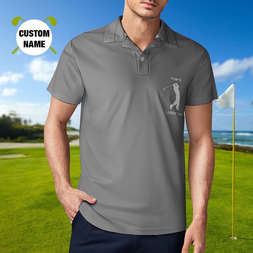 Herren-poloshirt Mit Individuellem Namen, Personalisierte Golf-shirts - dephotoblanket