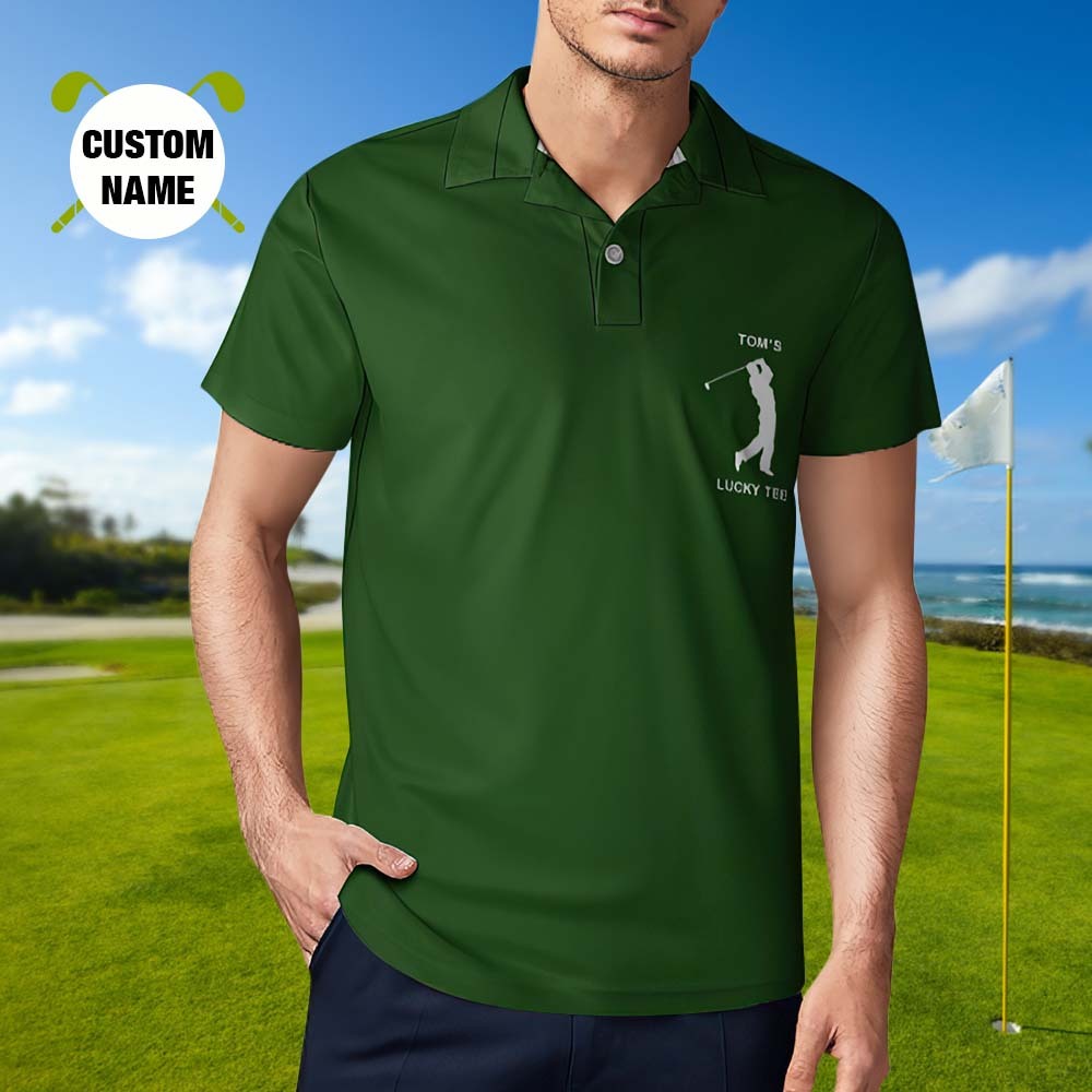 Herren-poloshirt Mit Individuellem Namen, Personalisierte Golf-shirts - dephotoblanket