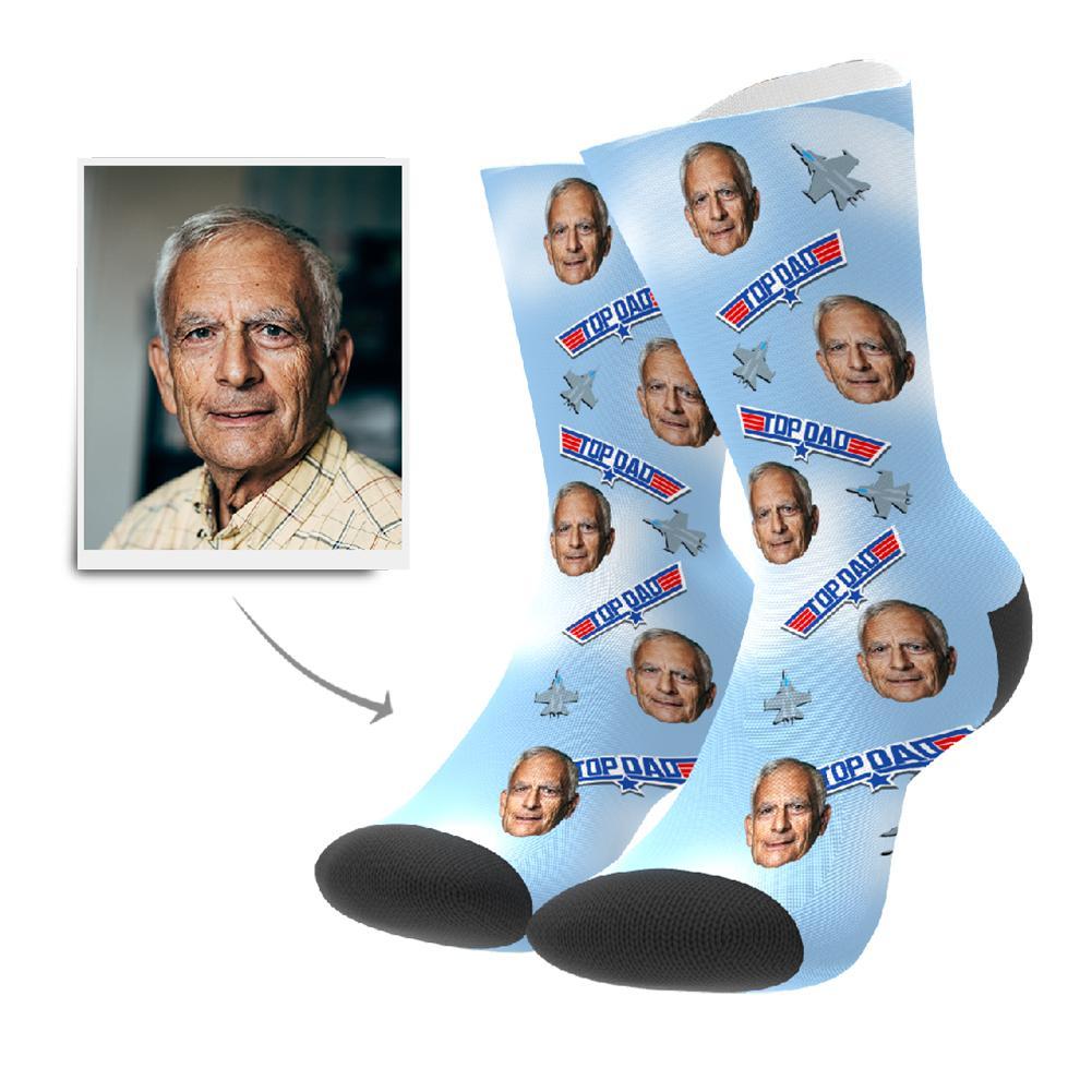 Top Dad Personalisierte Gesicht Socken