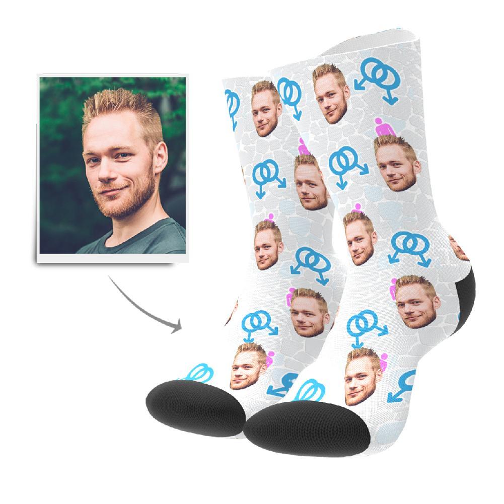 Personalisierte Foto Socken Gesicht Bedrucken Sein Symbol