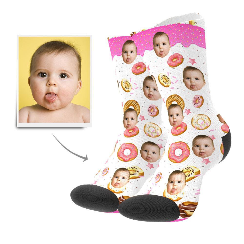 Personalisierte Foto Socken Gesicht Bedrucken Krapfen